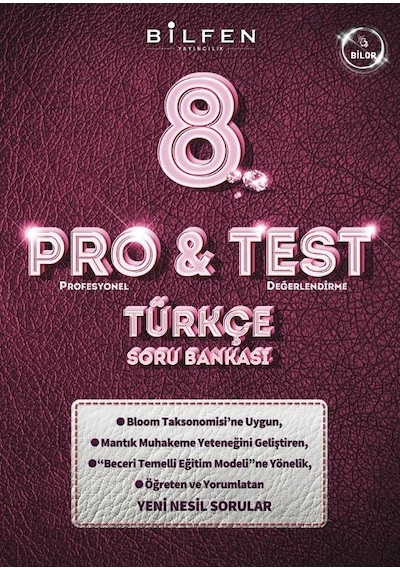 8.Sınıf Pro&Test Türkçe Soru Bankası- Bilfen Yayınları