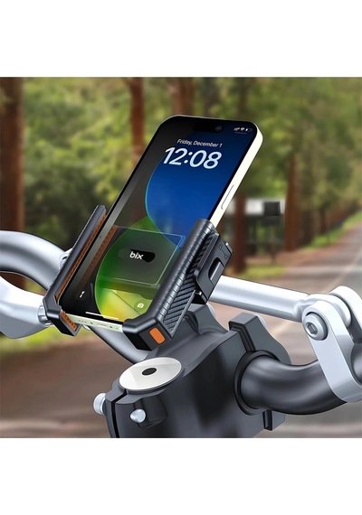 Gidon Bağlantılı Bisiklet Motosiklet İçin Esnek Abs 4-7.8 İnç Telefon Tutucu 360 Dönebilen Tasarım Standart