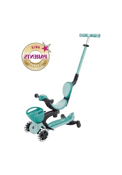 360 Işıklı Scooter, Koyu Mint Renk Açık Füme - Füme - Kahverengi