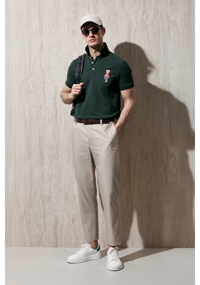 Lufian Glen Erkek Beach Jogger Pantolon Slim Fit Bej Bej 111190358100550