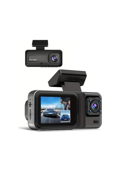 Wezone A98 Siyah Çift Kamera Araç Dvr - 1080p Görüntü, Gece Görüşü, Döngü Kayıt, Çarpma Kilidi Hafıza Kartı Yok