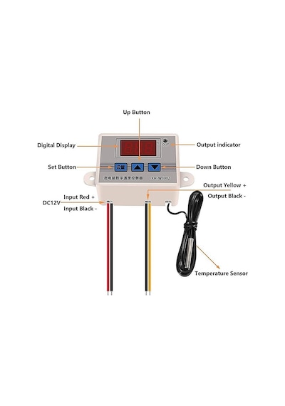 Komponentci Xh-w3002 220v Ac Dijital Zaman Ayarlı Termostat 1500w