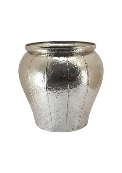 Panalı Pnl-mg82 L Metal Dekoratif Saksı 63 X 60,5 Cm Gümüş