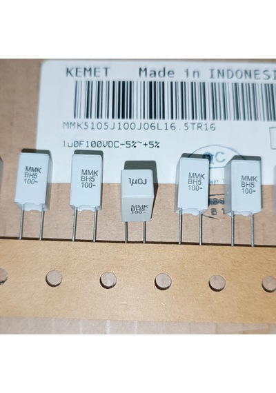 Mmk5105j100j06l16.5tr16 1mf 100v 5 0.05 Kemet Polyester Kondansatör 25 Adet