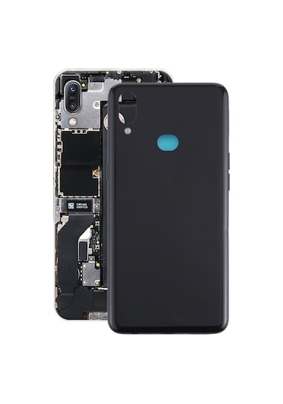 Samsung Uyumlu Galaxy A10s  Arka Pil Batarya Kapağı Sm-a107f - Siyah