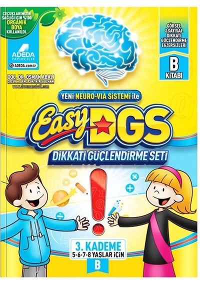 Adeda 5-8 Yaş Easy Dikkati Güçlendirme Kitabı B