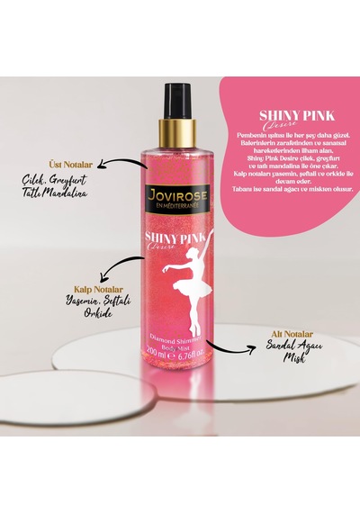 Vücut Spreyi Shiny Pink Desire 200 Ml