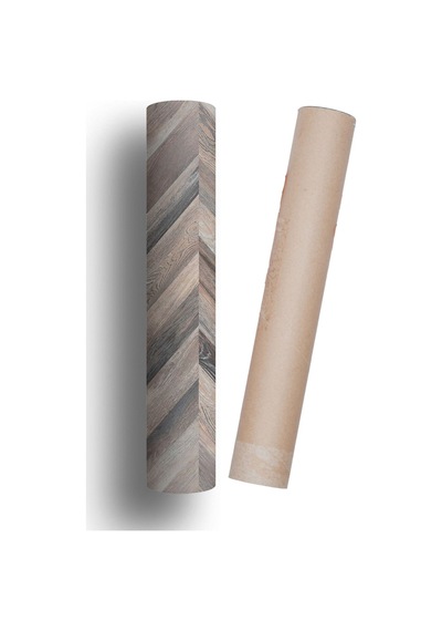 Yer Kaplama Folyosu Kendinden Yapışkanlı Laminasyonlu Balıksırtı Ahşap Parke Desen 60cm X 100cm