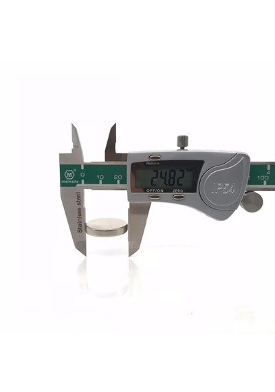1 Adet Neodyum Mıknatıs Çap: 25mm Kalınlık: 5mm D25x5 Ndfeb Güçlü Mıknatıs Yuvarlak N087
