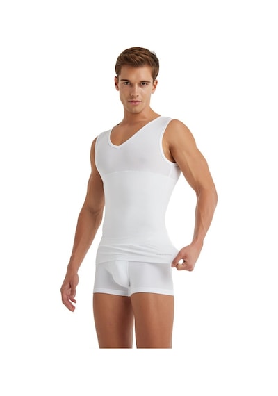 Blackspade Erkek Korse Atlet 9208 - Beyaz