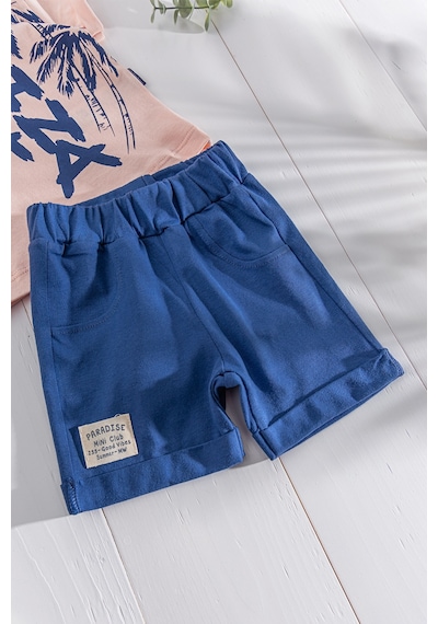 Baby Summer Temalı Yazlık Şortlu Erkek Bebek Takım 001