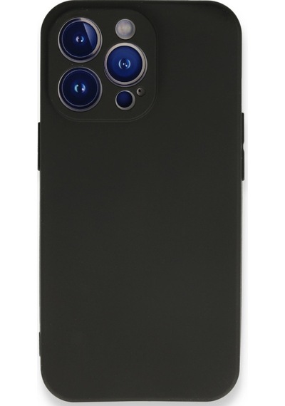 Newface Apple Uyumlu iPhone 13 Pro Max Kılıf First Silikon - Siyah Siyah