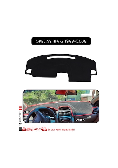 Opel Astra G 1998-2008torpido Koruma Halısı Siyah Kenar