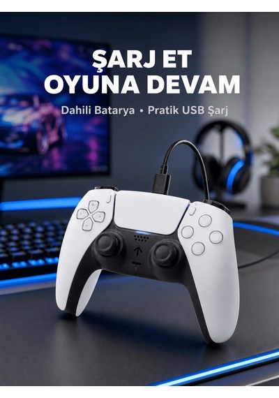 Kablosuz Oyun Kolu Ps5 Uyumlu Ergonomik Tasarım Ve Hassas Kontrol Yeni Nesil Aklby-bsva58