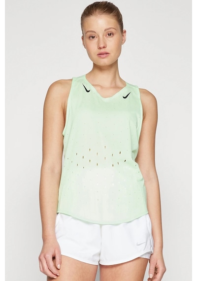 Nike Dri Fit Aeroswift Running Adv Singlet Tank Top Green Lazer Kesim Koşu Atleti Yeşil