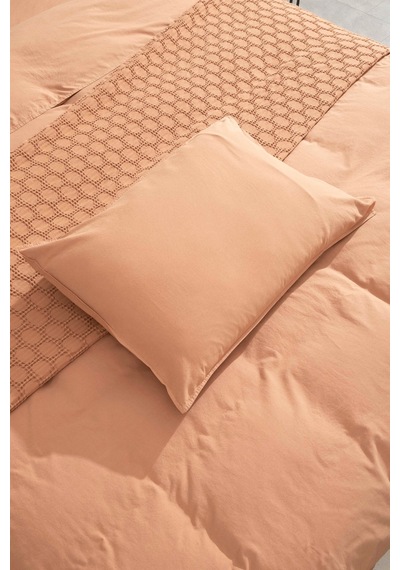 Kaay Stone Wash Pike / Yatak Örtüsü 200x240 Çift Kişilik Tarçın