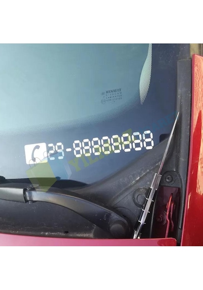 Araç Park Telefon Numaratör Parkmatik Oto Sticker Araba Yapıştırma 2 Adet