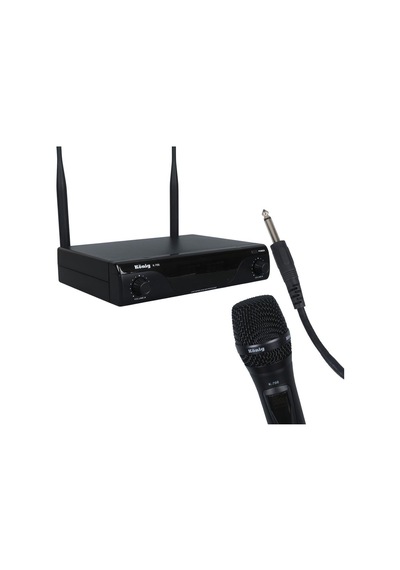 König K-700 E-e Profesyonel 663-694mhz 2 El 2 Kanal Uhf 2x50 Kablosuz Telsiz Mikrofon