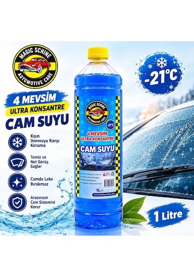 Cam Suyu Antifrizli Şampuanlı 1 Litre