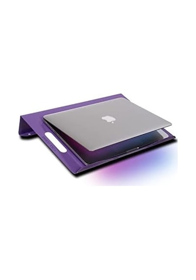 M1 Notebook Standı Laptop Yükseltici Soğutucu Altlığı Lila