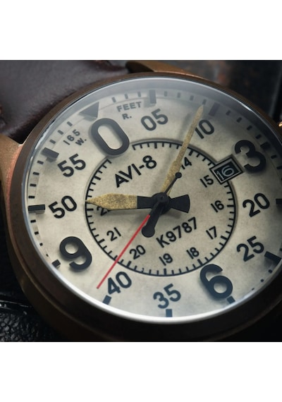 Avı-8 Spitfire Smith Av-4090-07 Otomatik Erkek Kol Saati Bronz
