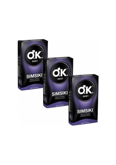Okey Sımsıkı Prezervatif 10'lu x 3