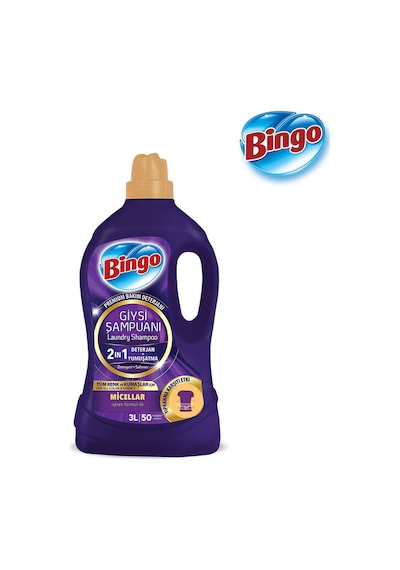 Bingo Giysi Şampuanı 2in1 Yıpranma Karşıtı 3 Lt X 2 Adet 3 L