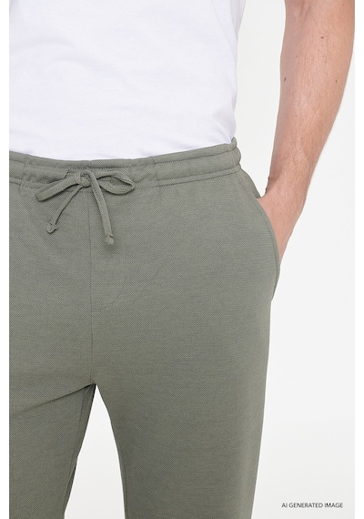 AC&Co / Altınyıldız Classics Erkek Hakı Pamuklu Standart Fit Normal Kesim Beli Lastikli Diagonal Desenli Örme Pantolon Haki AC&Co / Altınyıldız Classics Erkek Hakı Pamuklu Standart Fit Normal Kesim Beli Lastikli Diagonal Desenli Örme Pantolon Haki