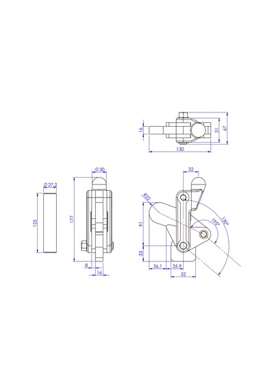 Goodhand Gh-72410 Ağır Hizmet Tipi Geçiş Kelepçesi 2400 Kg Kapa