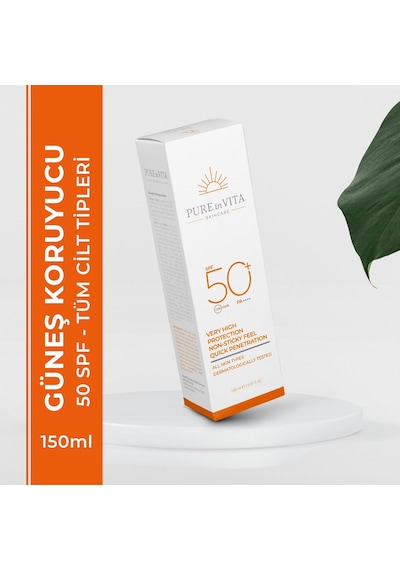Pure İn Vita SPF50+ Yüksek Koruma Güneş Kremi 150 ML