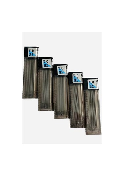0.7 Mm 2b Kalem Ucu, 5 Tüp Set, Yazım Ve Çizim İçin Uygun Kalem Uçları
