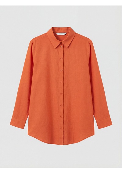 Lcw Everyday Turuncu Regular Fit Kadın Gömlek Tunik