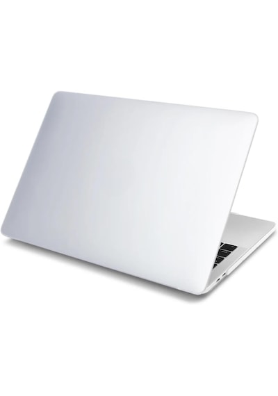 Macbook Air 13.6 İnç A2681 Uyumlu M2 - A3113 M3 A3240 M4 Çip Kılıf Hardcase Beyaz
