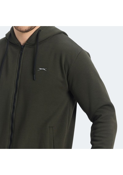 Slazenger KOZZAX IN Erkek Sweatshirt Haki
