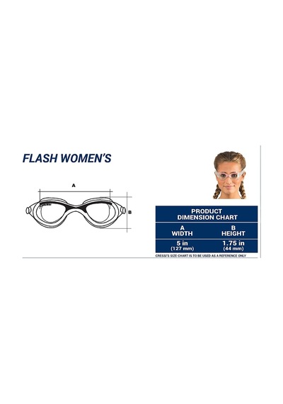 Parumarin Cressi Flash Lady Bayan Black/Black Yüzücü Gözlüğü
