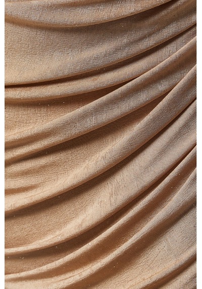 Ac By Aanchal Chanda Draped Maxi Kadın Elbise Bej