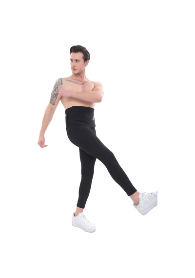 Sh Mağazacılık Unisex Termal Terleten  Siyah  Bel Korse Kemer Siyah