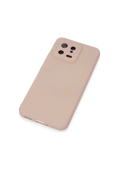Newface - 764 - Xiaomi Mi 13 Kılıf Nano İçi Kadife Silikon - Csmo-tex - - Pudra