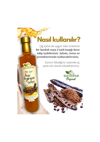 Keçi Boynuzu Sirkesi 500 Ml - Organik Doğal Fermantasyon