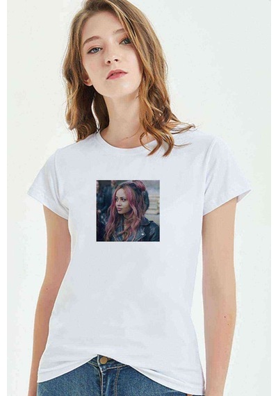 Riverdale Toni Topaz Baskılı Beyaz Kadın Tshirt