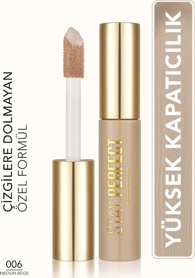 Flormar Stay Perfect Yüksek Pigmentli & Yarı Mat Bitişli Likit Kapatıcı 006 Medium Beige