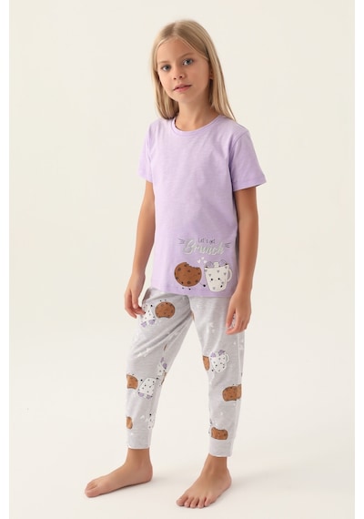 Arnetta Brunch Lila Kız Çocuk Pijama Takımı 5274-42747 Lila
