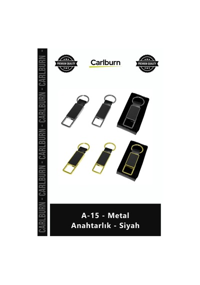 Özel Üretim Lazer Baskılı Kurumsal Promosyon Hediyelik Şık Tasarım A15 Metal Anahtarlık Siyah