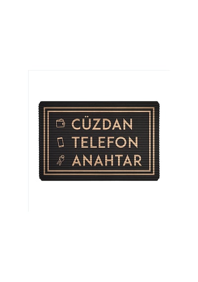 Evaşk Kapı Önü Paspası Vinil Kaymaz Tabanlı 40 X 60 Uvrub018