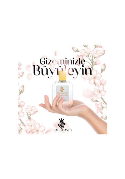 Hediyelik Set Özel Kadın Edp Parfüm Ve Mor Deri Kartlık- Pralin, Vanilya, Yasemin Notalari, K-203 Amber