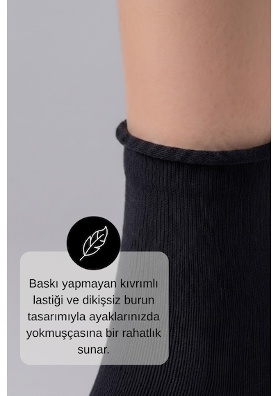 Socketta 4'lü Karışık Renkli Kadın Bambu Dikişsiz Lastiksiz Esnek Kısa Konç Çorap - Premium Siyah-gri Melanj-koyu Gri Melanj-antrasit Melanj Socketta 4'lü Karışık Renkli Kadın Bambu Dikişsiz Lastiksiz Esnek Kısa Konç Çorap - Premium Siyah-gri Melanj-koyu Gri Melanj-antrasit Melanj