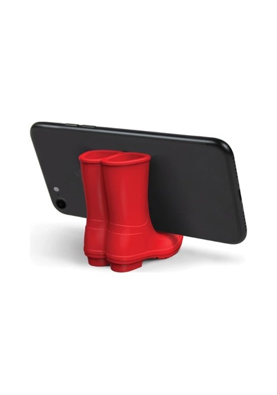 Bot Şeklinde Telefon Tutucu Kırmızı