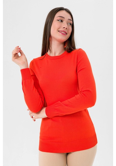 Miss Poem Kadın Uzun Bisiklet Yaka Basic Kışlık Oranj Triko Kazak Turuncu Miss Poem Kadın Uzun Bisiklet Yaka Basic Kışlık Oranj Triko Kazak Turuncu