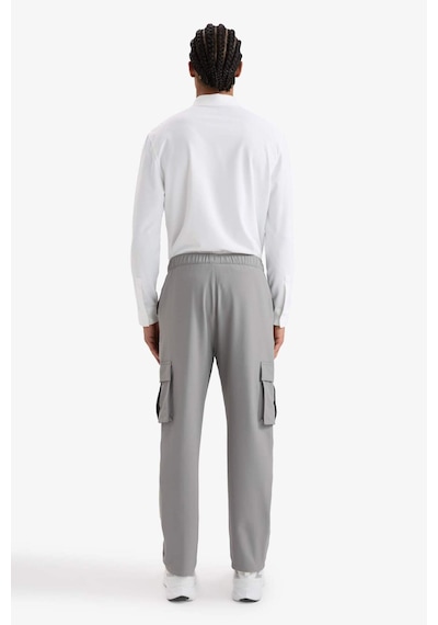 Defacto Defactofit Standart Fit Kargo Cepli Standart Paça Dokuma Sporcu Jogger F2308ax25wngr67 Gri