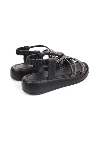 Castle Black 35250 Taş Detaylı Günlük Kadın Sandalet 001
